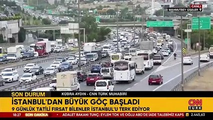 İstanbul'dan büyük göç başladı