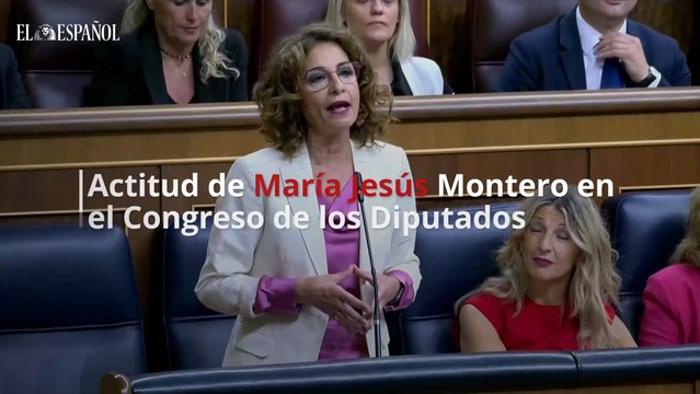 Actitud de María Jesús Montero en el Congreso de los Diputados