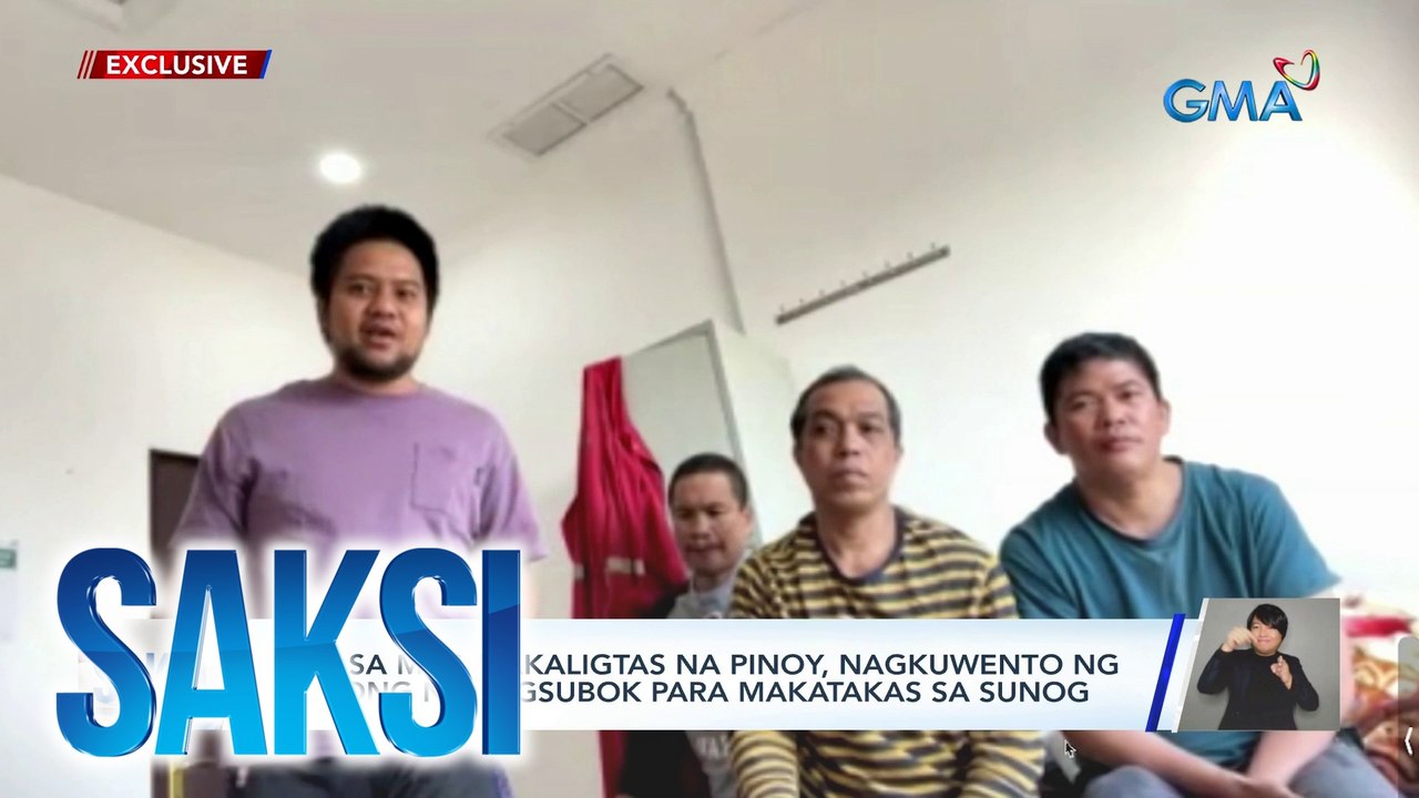 Ilan sa mga nakaligtas na Pinoy, nagkuwento ng sinuong na pagsubok para makatakas sa sunog sa Kuwait | Saksi