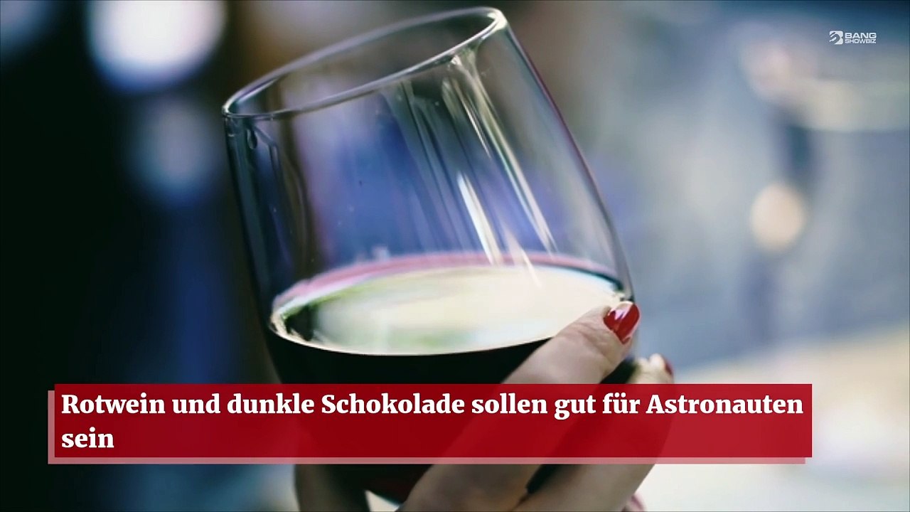 Rotwein und dunkle Schokolade sollen gut für Astronauten sein