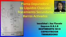Planta Depuradora Barros Activados .Localidad San Vicente.Pcia Buenos Aires