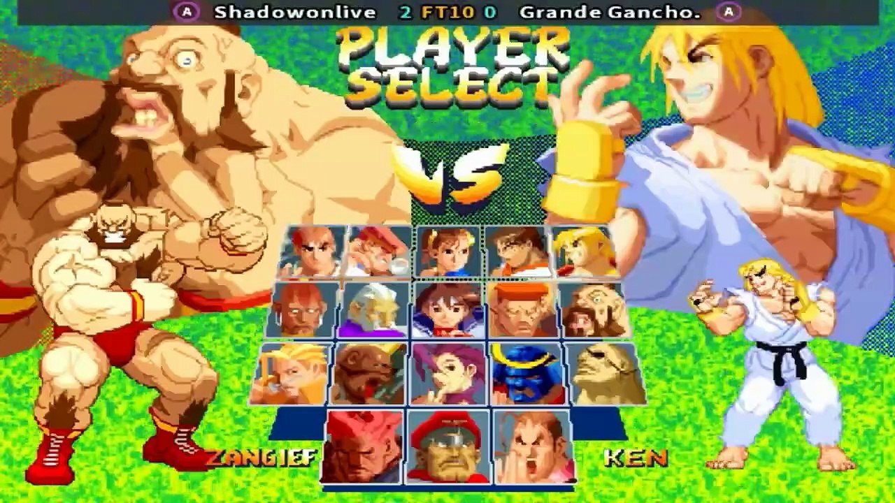 Street Fighter Alpha 2 - Shadowonlive vs Grande Gancho. FT10