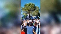 I tifosi laziali contro Lotito: in migliaia alla manifestazione dallo Stadio Flaminio a Ponte Milvio