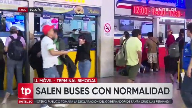 Las rutas interdepartamentales en Santa Cruz están expeditas tras cuarto intermedio en Yapacaní