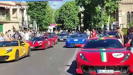 Il passaggio della Mille Miglia a Prato