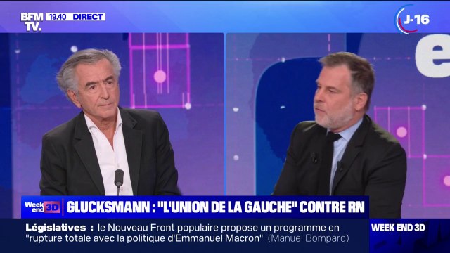 Union de la gauche: Je crois qu'ils vont se retrouver floués affirme Bernard-Henri Lévy à propos des sociaux-démocrates