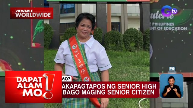 Nanay, grumaduate ng senior high school bago maging senior citizen | Dapat Alam Mo!