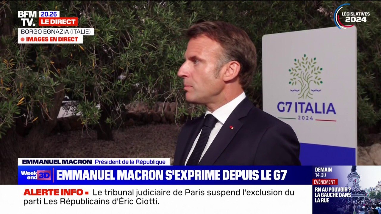 Emmanuel Macron: "Il y a aujourd'hui deux blocs...