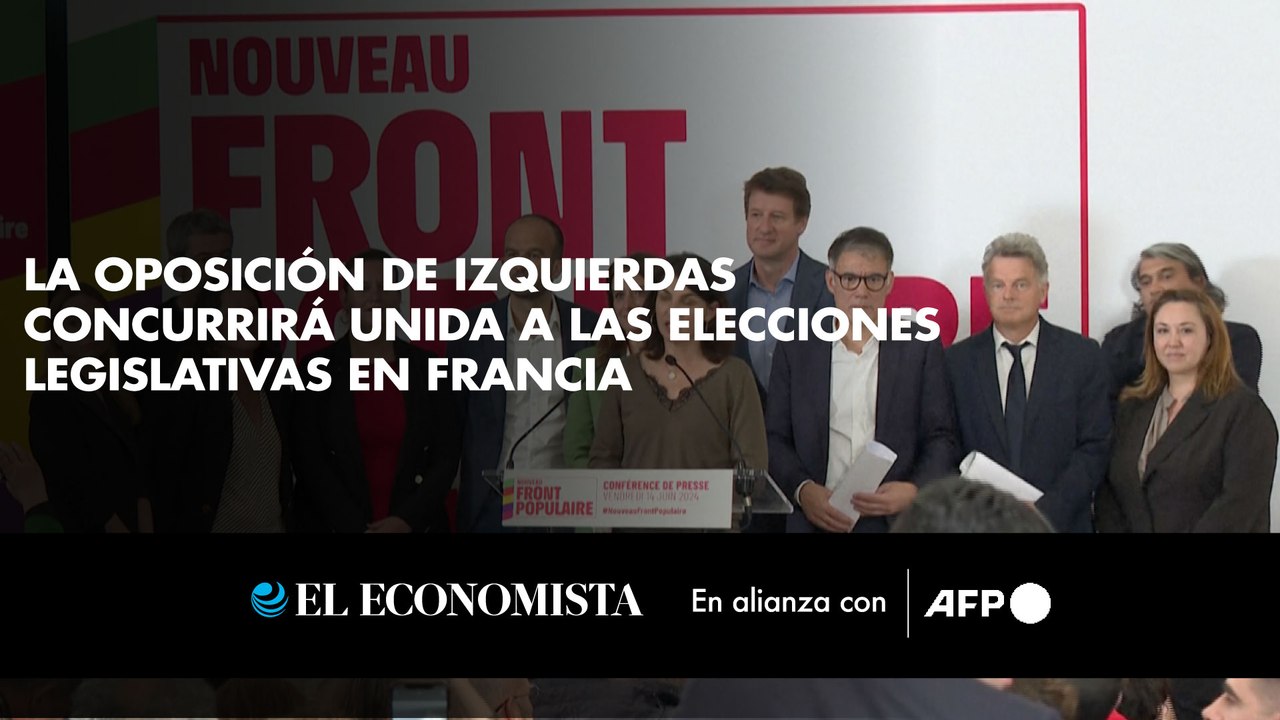 La oposición de izquierdas concurrirá unida a las elecciones legislativas en Francia