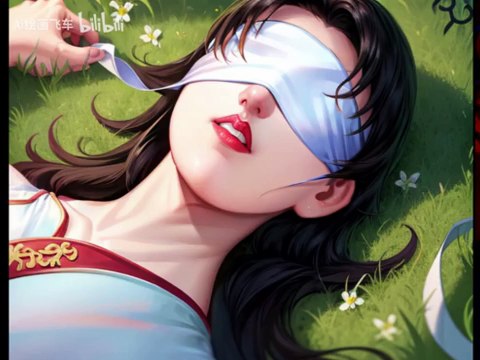 The Return of Condor Heroes 神鵰俠侶 Comic Manga AI Anime 黃玉郎 香港動漫 Xiaolongnü was blindfolded and mistook him for Yang Guo 小龍女被人蒙住了眼睛，並將對方誤認為楊過