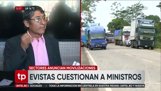 Evistas y opositores critican al Gobierno por no solucionar el conflicto del transporte pesado 
