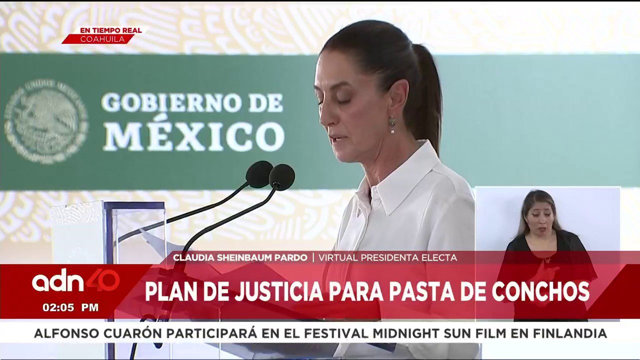 ¡Última Hora! Claudia Sheinbaum presenta plan de justicia para Pasta de Conchos