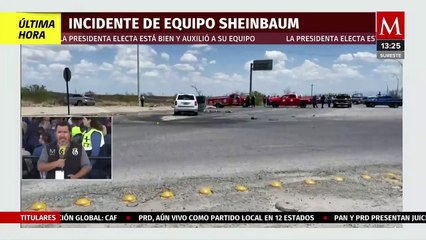 Accidente automovilístico en avanzada de Claudia Sheinbaum deja un muerto en Monclova