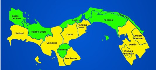 Emiten alerta amarilla por lluvias para seis provincias y una comarca