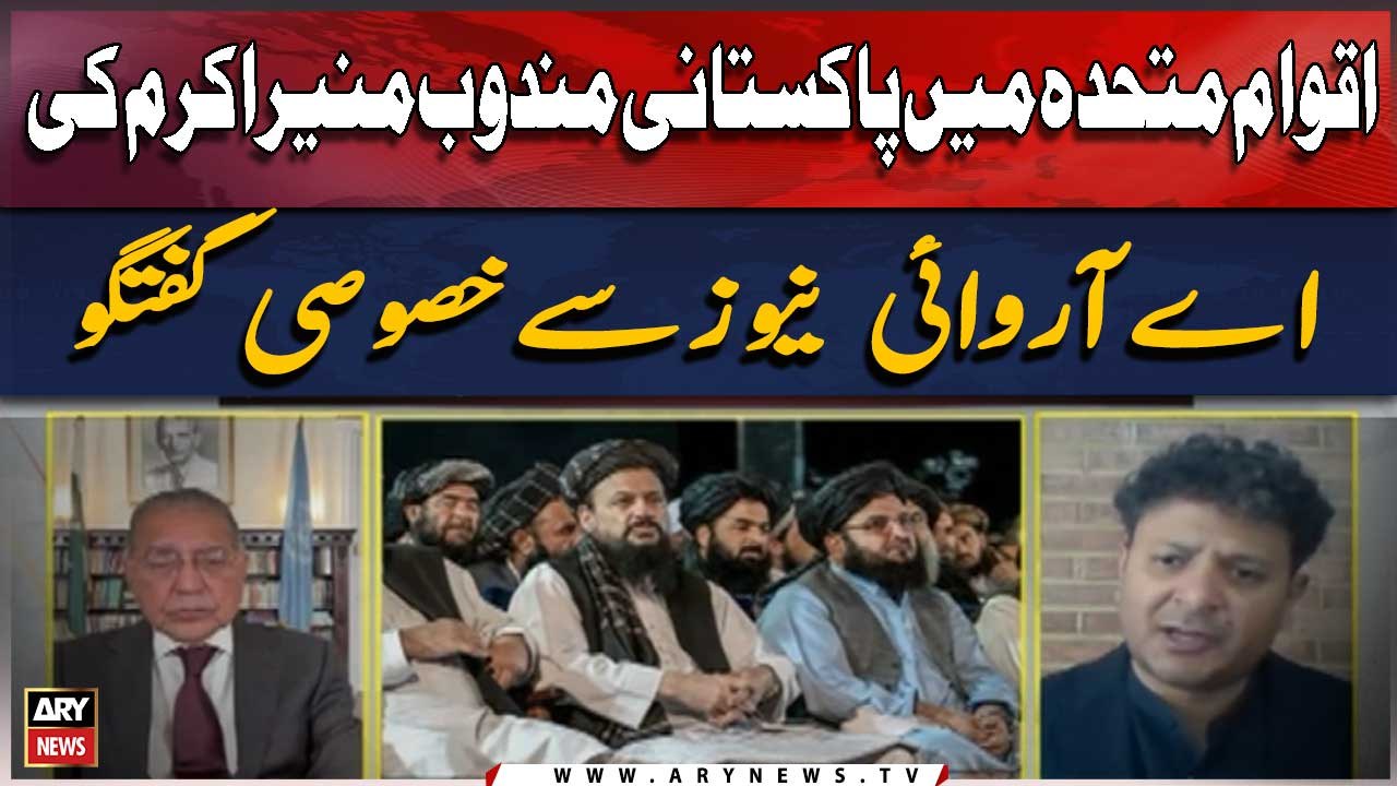 Aqwam e Muttahida Mein Pakistani Mandoob Munir Akram Ki ARY News Se Khusoosi Guftagu