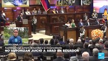 Informe desde Quito: Asamblea Nacional de Ecuador negó quitarle inmunidad a la vicepresidenta