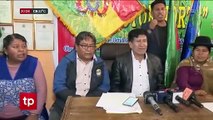 ”Esta marcha es política”, dice Toño Siñani sobre la movilización de gremiales que partió de Patacamaya a La Paz