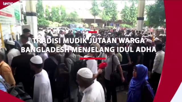 Tradisi Mudik Jutaan Warga Bangladesh Menjelang Idul Adha