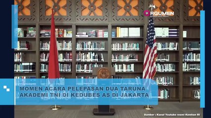 Momen Acara Pelepasan Dua Taruna Akademi TNI di Kedubes AS di Jakarta