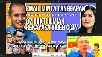 Edward Omar Sharif Hiariej KOREKSI PENYESATAN PUBLIK ANDA! REKAYASA VIDEO CCTV TITO KARNAVIAN