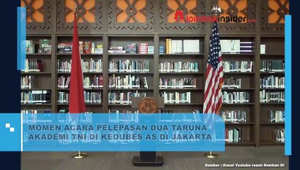 MOMEN ACARA PELEPASAN DUA TARUNA AKADEMI TNI DI KEDUBES AS DI JAKARTA