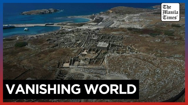 Ancient Greek sanctuary slowly sinks as Mediterranean sea level rises