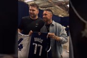 Luka Doncic se encuentra con Sergio Ramos en las finales de la NBA