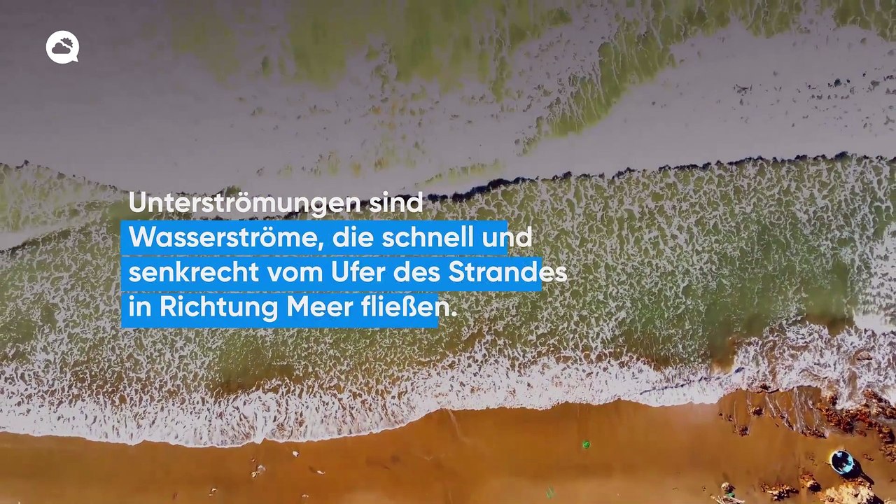 Unterströmung, die unsichtbare Gefahr an Stränden