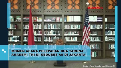 Momen Acara Pelepasan Dua Taruna Akademi TNI di Keduber AS di Jakarta