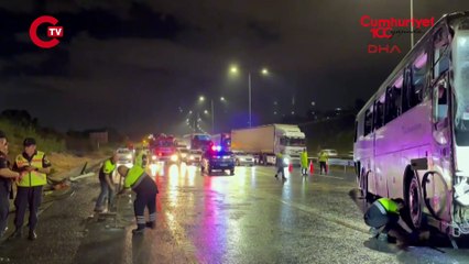 Tuzla Kuzey Marmara Otoyolu'nda feci kaza