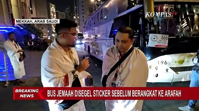 Petugas Periksa Kartu Nusuk Jemaah dan Segel Bus Haji Sebelum Berangkat ke Arafah