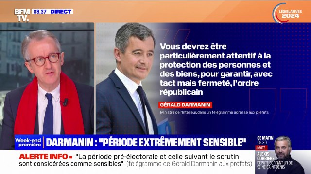 Manifestations contre le RN: Gérald Darmanin appelle les forces de l'ordre à agir avec tact mais fermeté