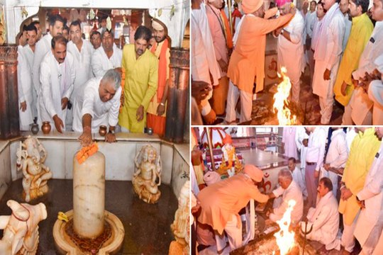 केंद्रीय मंत्री भूपेंद्र यादव अलवर पहुंचे: भर्तृहरि धाम में पूजा-अर्चना की; कही ये बात, देखें वीडियो