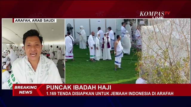 Jelang Wukuf di Arafah, 1.169 Tenda Disiapkan untuk Jemaah Haji Indonesia