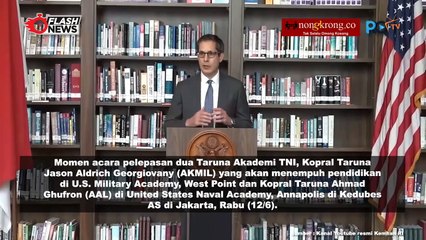 Momen Pelepasan Dua Taruna TNI di Kedubes Amerika Serikat di Jakarta