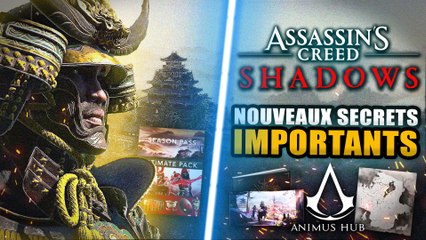Assassin's Creed Shadows : INFINITY Change de Nom !! CARTE Officielle du jeu, DLC & Animus