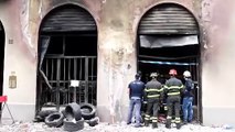 Milano: il giorno dopo l'incendio di via Fra Galgario. Rilievi per ricostruire l'accaduto