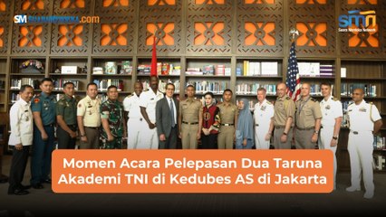 Momen Acara Pelepasan Dua Taruna Akademi TNI di Kedubes AS di Jakarta