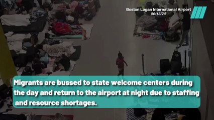 Shelter Shortage: Migrants Stuck at Logan Airport