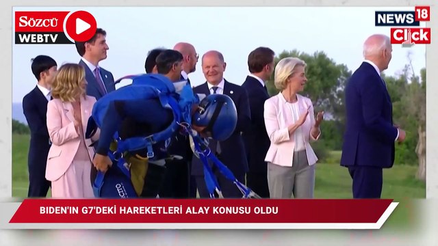 Biden'ın G7'deki hareketleri alay konusu oldu