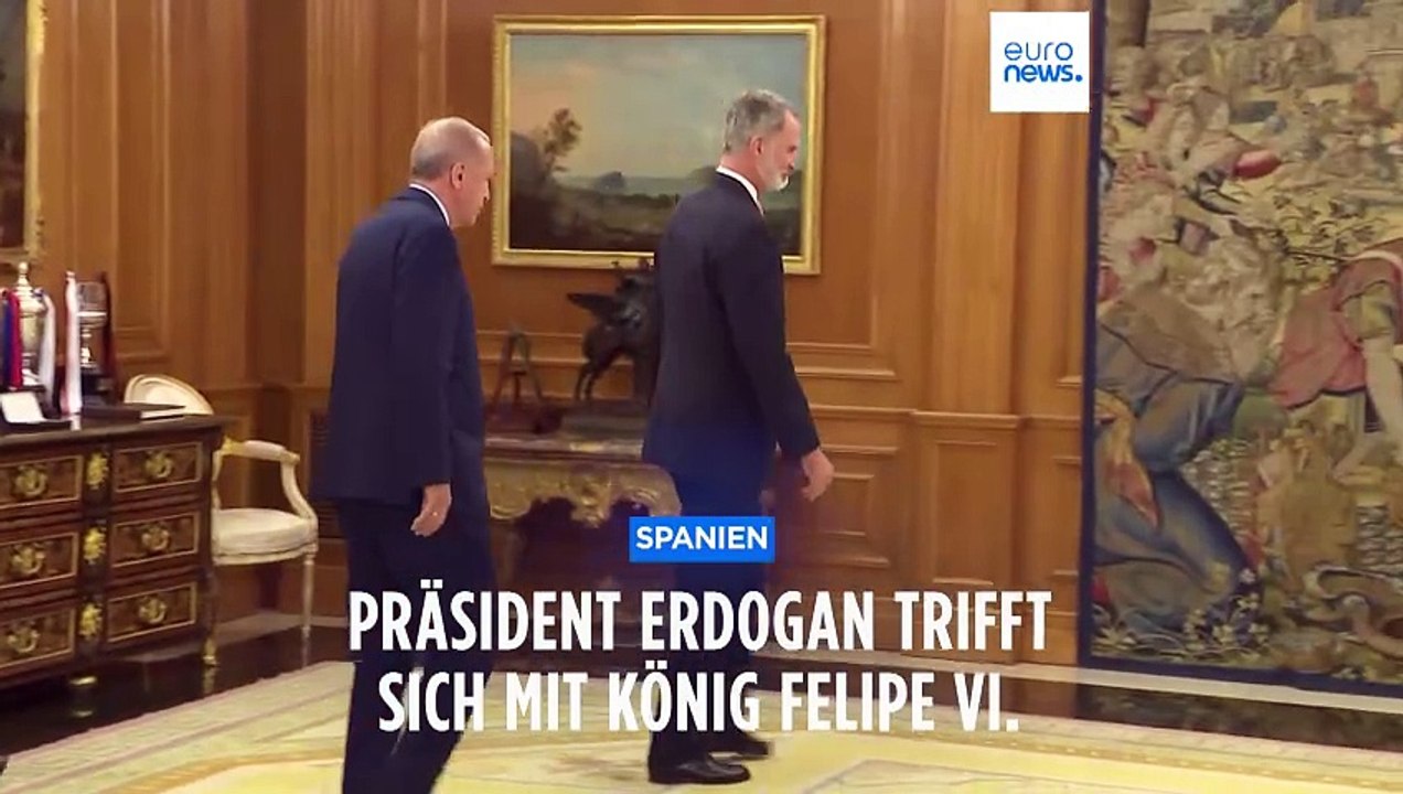 Spanien: Präsident Erdogan trifft sich mit König Felipe VI.
