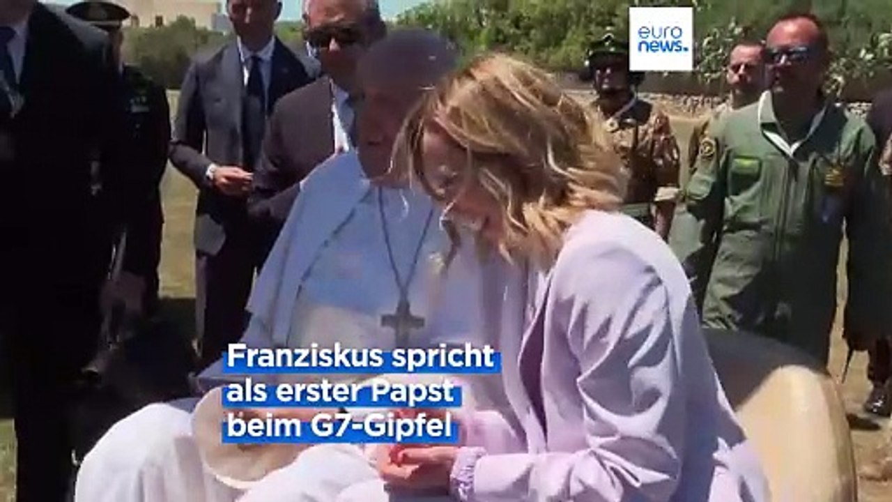 G7-Gipfel: Mehr Unterstützung für die Ukraine und der Papst spricht zum ersten Mal