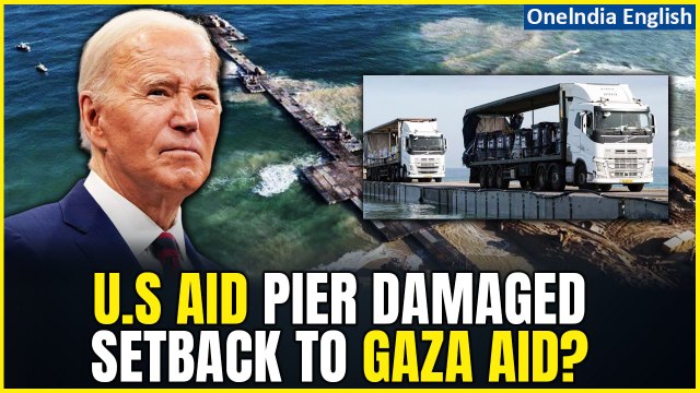 US Military Temporarily Halts Humanitarian Pier Operations Off Gaza Coast Due to Sea Conditions