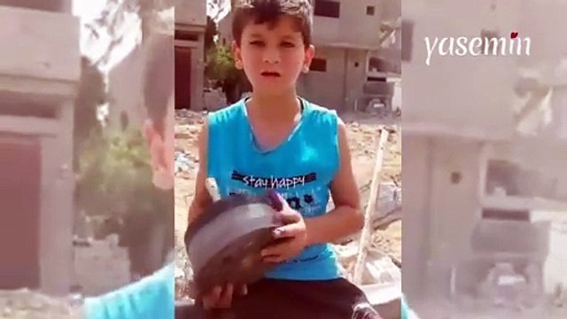 Filistinli küçük çocuk terörist İsrail'e destek olan ABD'ye böyle seslendi! Bizi öldürmek için mi ödüyorsunuz?