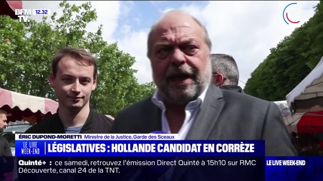 C'est pathétique , a réagi Éric Dupond-Moretti à la candidature de François Hollande aux législatives