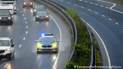 Speeding down the autobahn with Germany's highway patrol