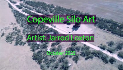 Copeville Silo Art by Jarrod Luxton 🚁