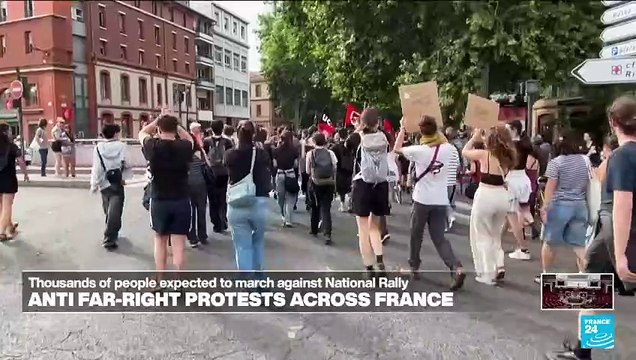 French protesters are standing up to the far right ahead of the country's snap elections