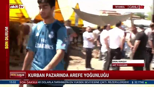 Kurban pazarında arefe yoğunluğu devam ediyor