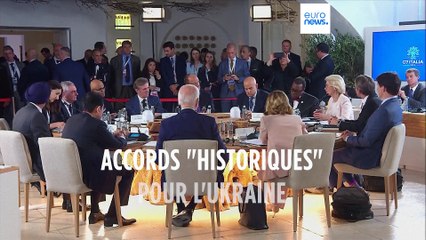 "Accords historiques" au G7 pour Volodymyr Zelensky